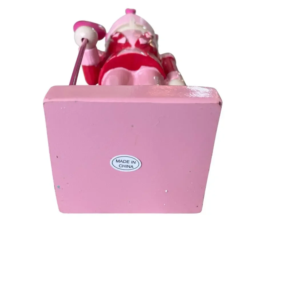 Cupcakes & Cashmere Wooden Heart Nutcracker 12.5in Pink & Red Valentines Decor